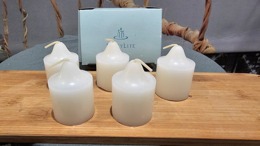 Lot de x5 Bougies Neuves Party Lite Vintage Rétro Cirés Vanille Bourbon XXe Collection avec Boîte Originale neuves