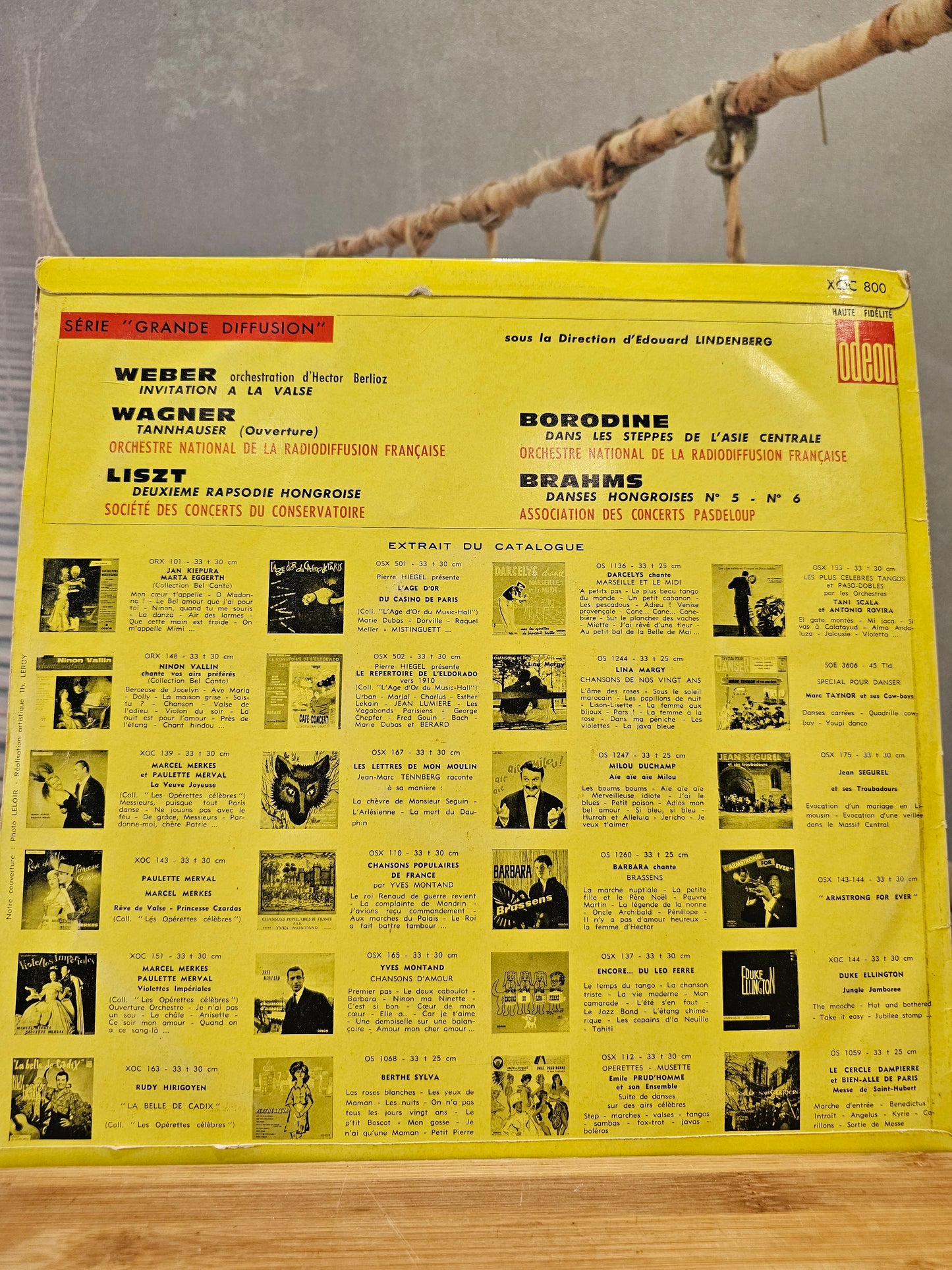 CD Vinyle - 33T Edouard Linderberg - Orchestre National de la Radiodiffusion Française