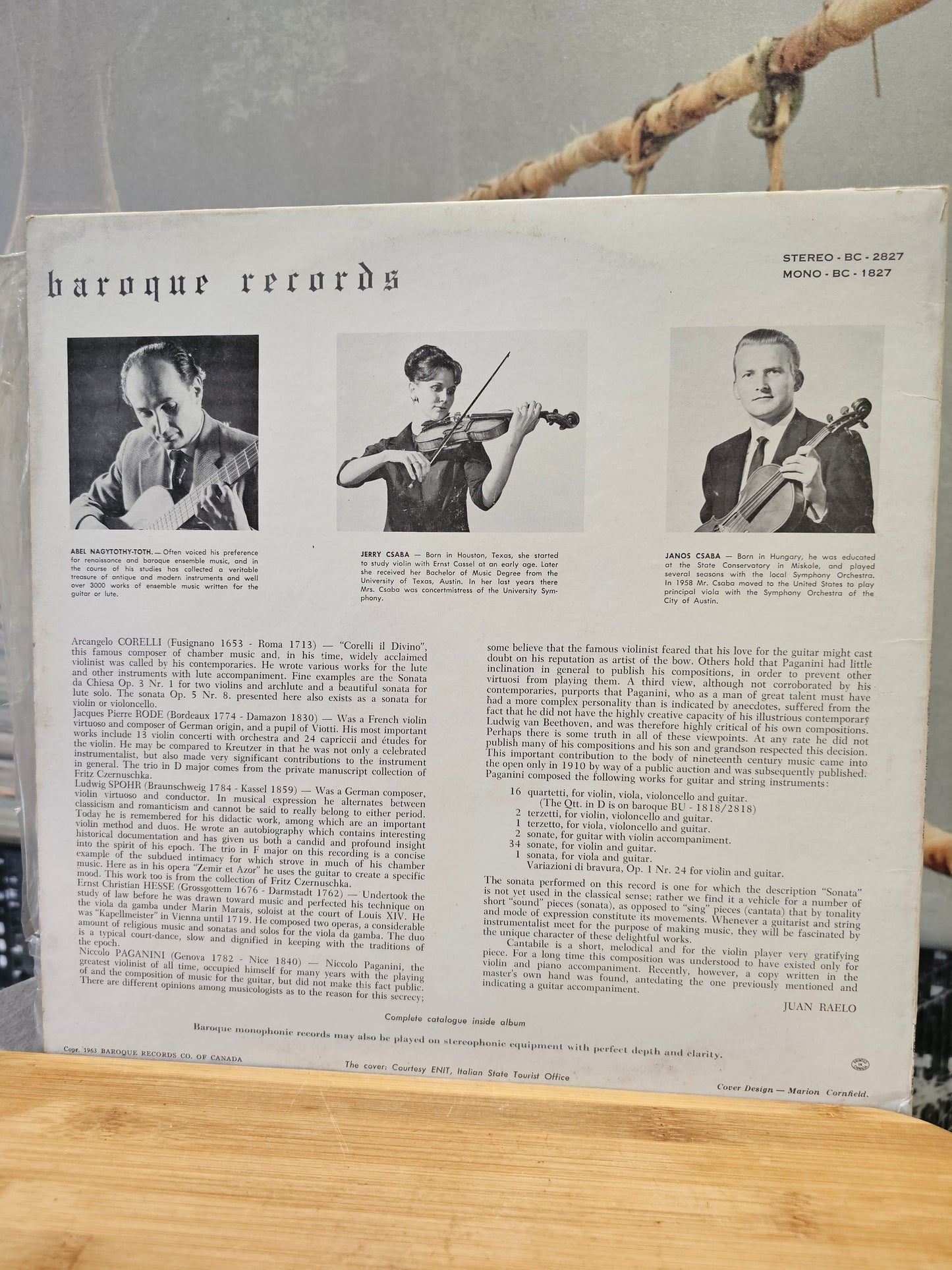 CD Disque Vinyle - Musique Guitar Violon & Piano Classique - Music For Guitar and Stings - Records