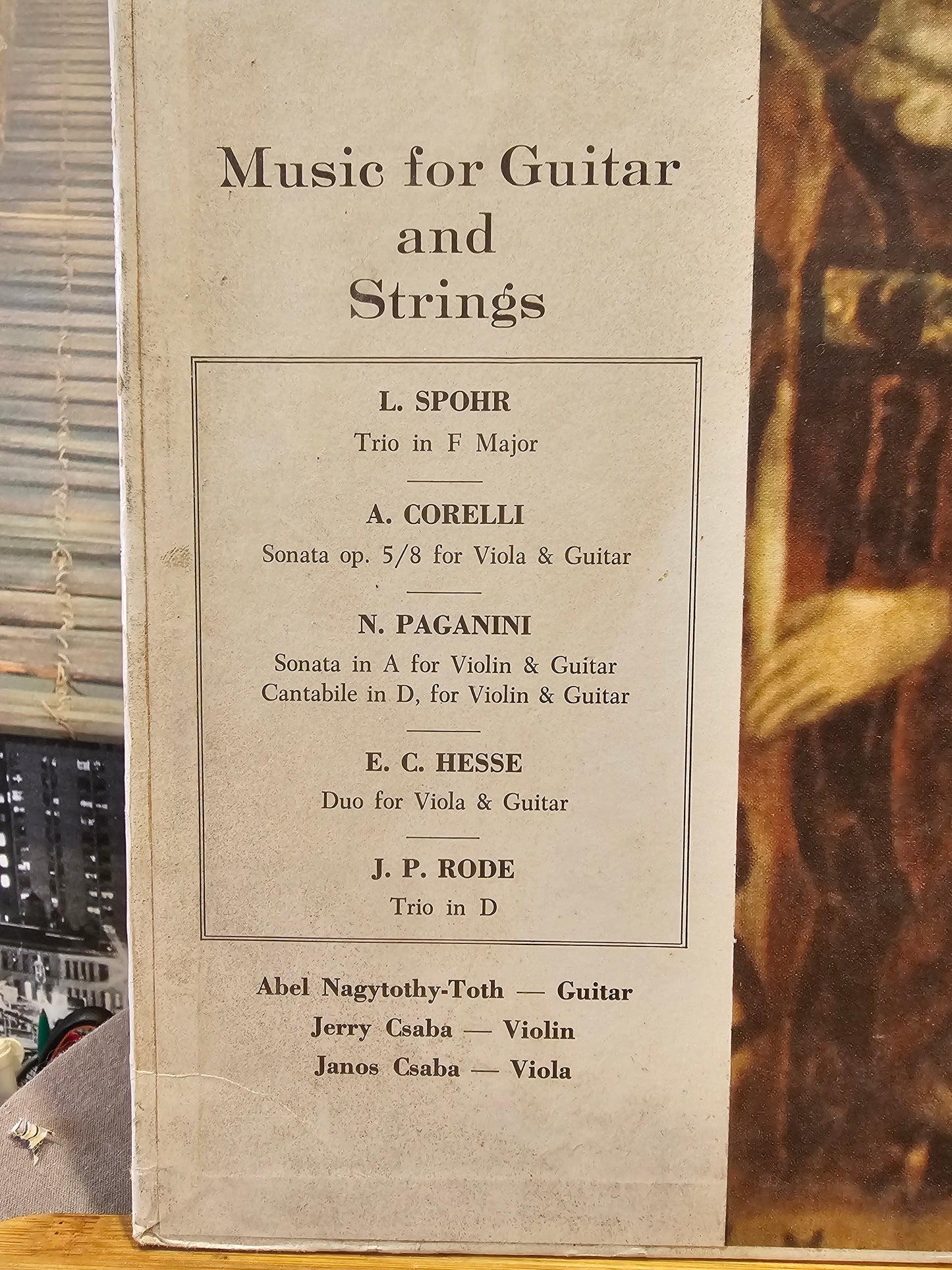 CD Disque Vinyle - Musique Guitar Violon & Piano Classique - Music For Guitar and Stings - Records